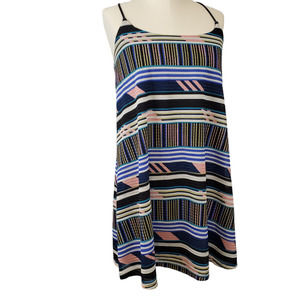 JESSICA SIMPSON| GEOMETRIC PRINTED MULTICOLORED DRESS WOMEN'S SIZE MEDIUM